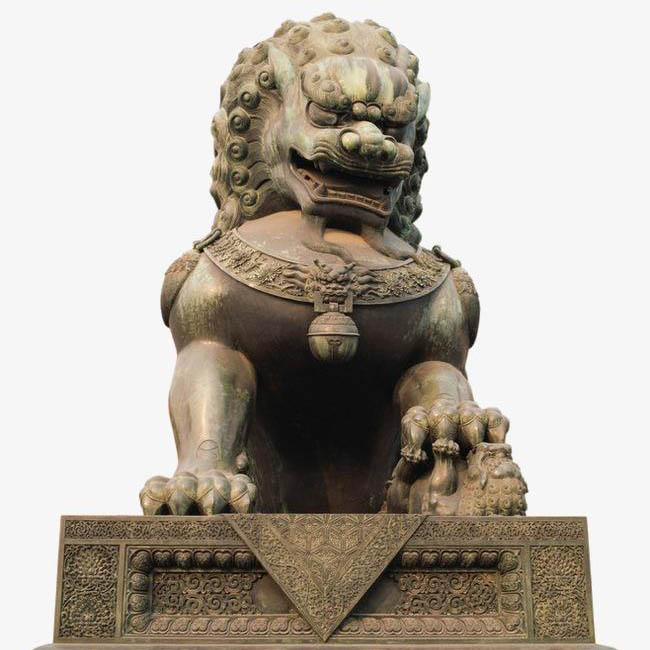 石獅子雕塑-獅子雕像-曲陽(yáng)石獅子-門口獅子